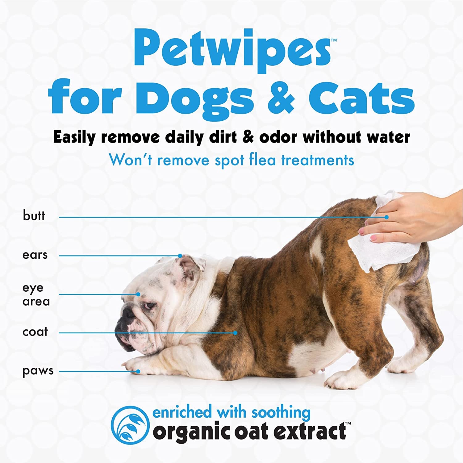 Petwipes – Big 'N Thick Extra Large Pet Wipes for Dogs and Cats – Cleans Face, Ears, Body and Eye Area – Super Convenient, Ideal for Home or Travel