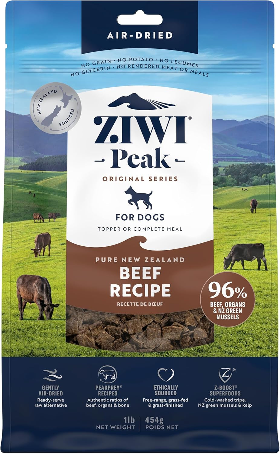 Peak Air-Dried Dog Food – All Natural, High Protein, Grain Free and Limited Ingredient with Superfoods