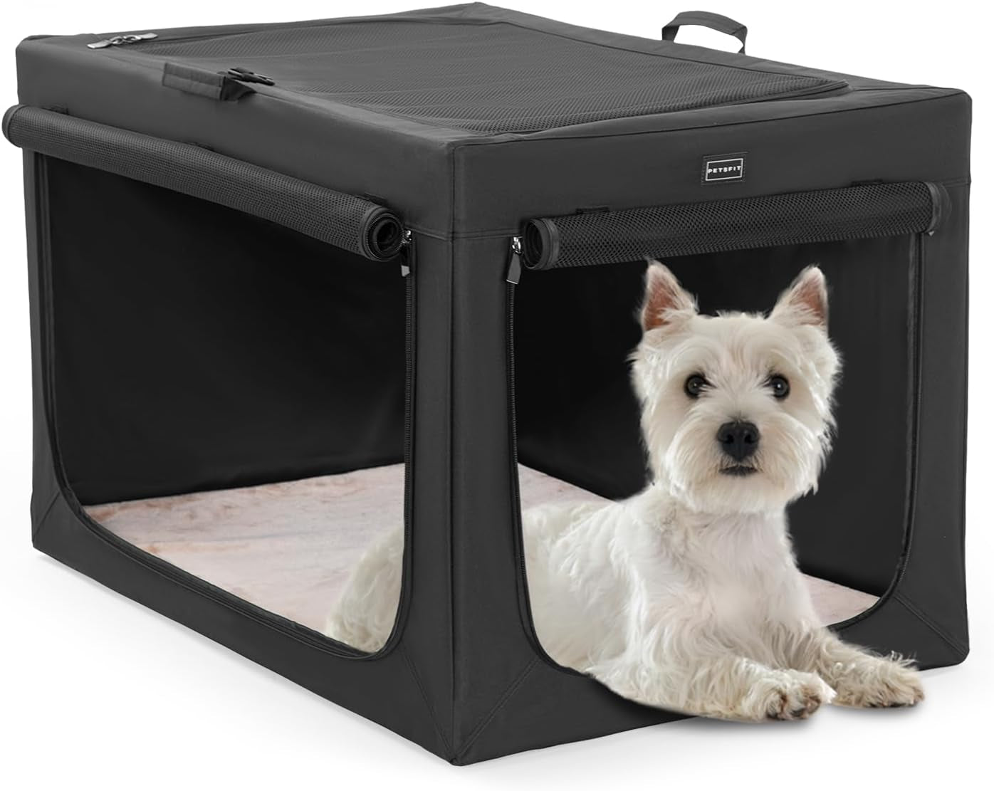 Travel Pet Home Indoor/Outdoor for Dog Steel Frame Home,Collapsible Soft Dog Crate