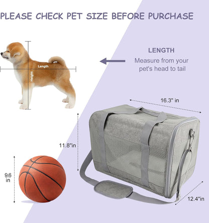 Pet Carrier Airline Approved Pet Carrier Dog Carriers for Small Dogs, Cat Carriers for Medium Cats Small Cats, Small Pet Carrier Small Dog Carrier Airline Approved Dog Cat Pet Travel Carrier