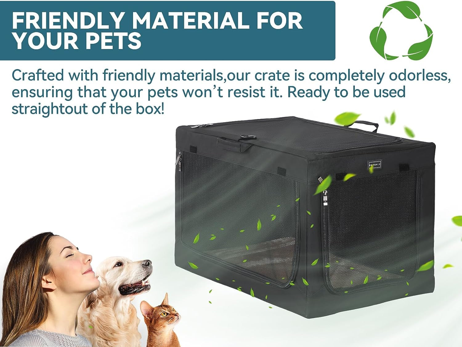 Travel Pet Home Indoor/Outdoor for Dog Steel Frame Home,Collapsible Soft Dog Crate